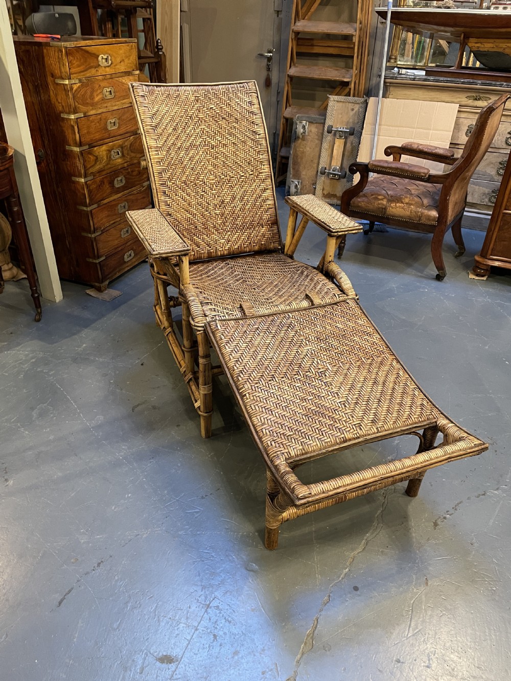 Bamboo Conservatory Steamer Chair View IV