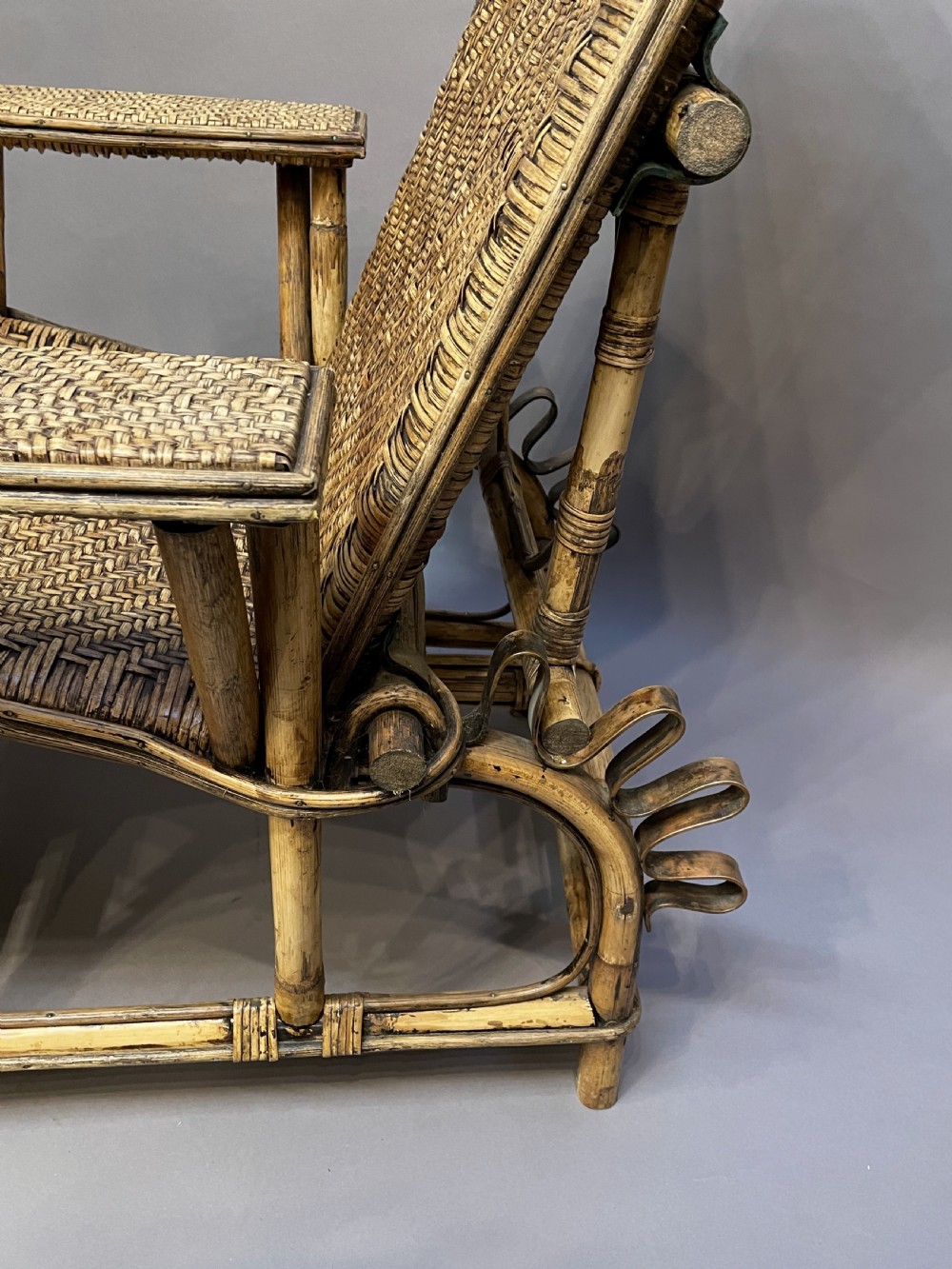 Bamboo Conservatory Steamer Chair View V