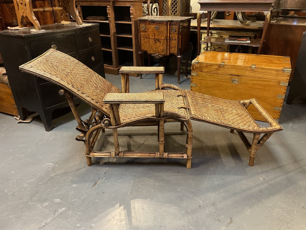 Bamboo Conservatory Steamer Chair View X