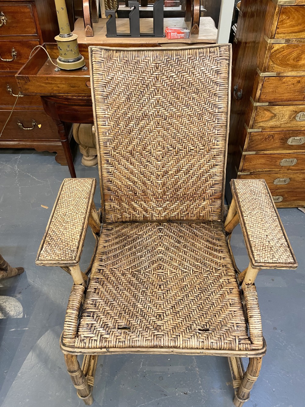 Bamboo Conservatory Steamer Chair View XIV