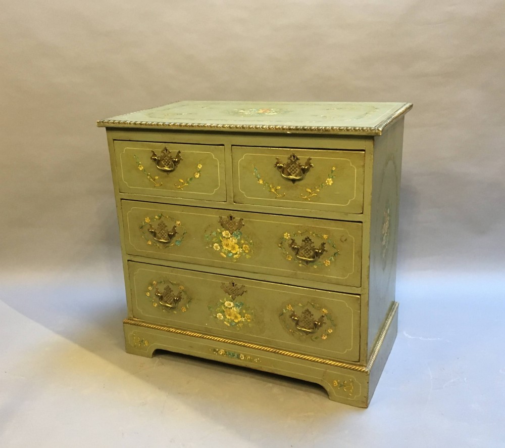 Late C19th painted chest of drawers