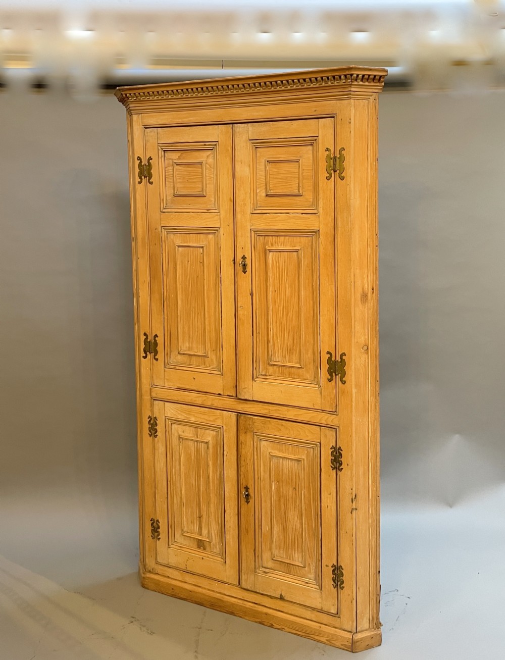 George III Pine Corner Cupboard