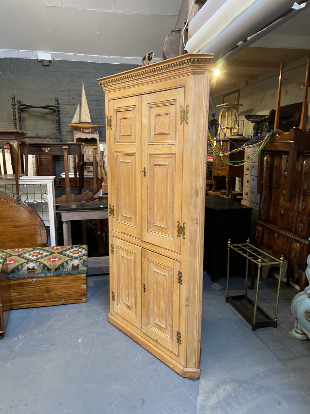 George III Pine Corner Cupboard View V