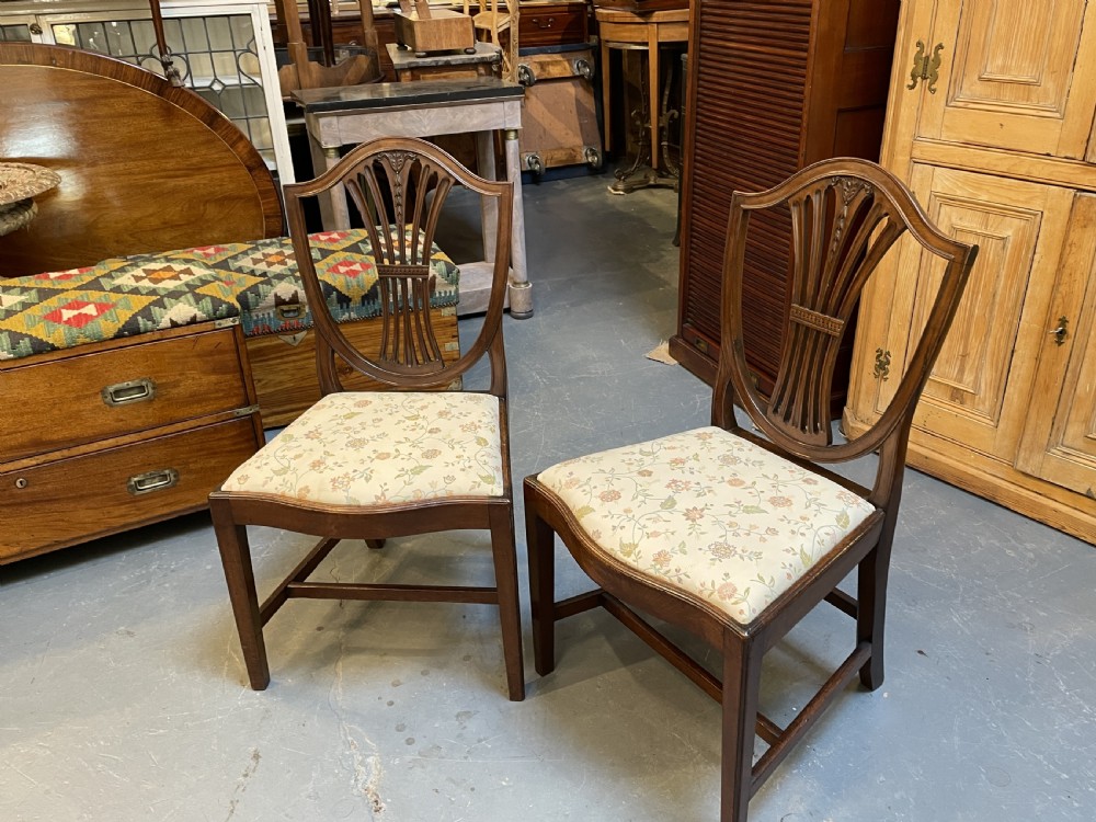 Pair Georgian Side Chairs View VII