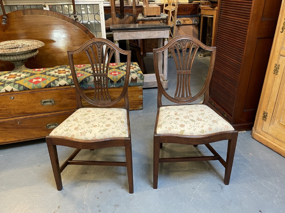 Pair Georgian Side Chairs View VIII