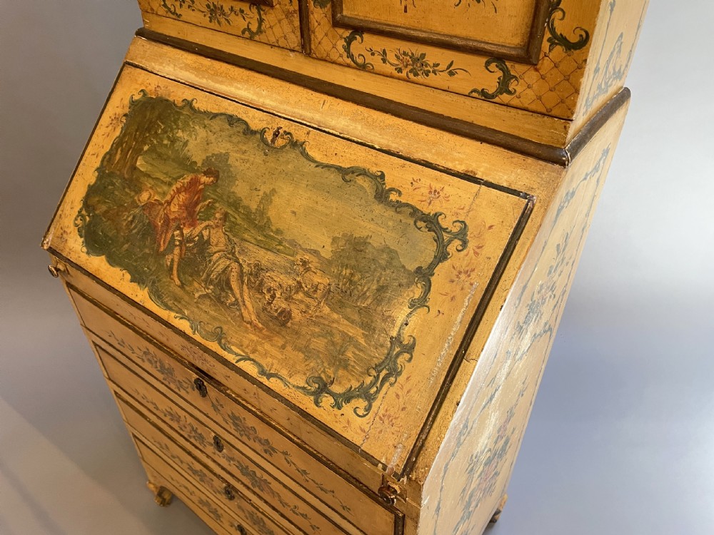 C18th Vernis Martin Style Bureau-Bookcase View III