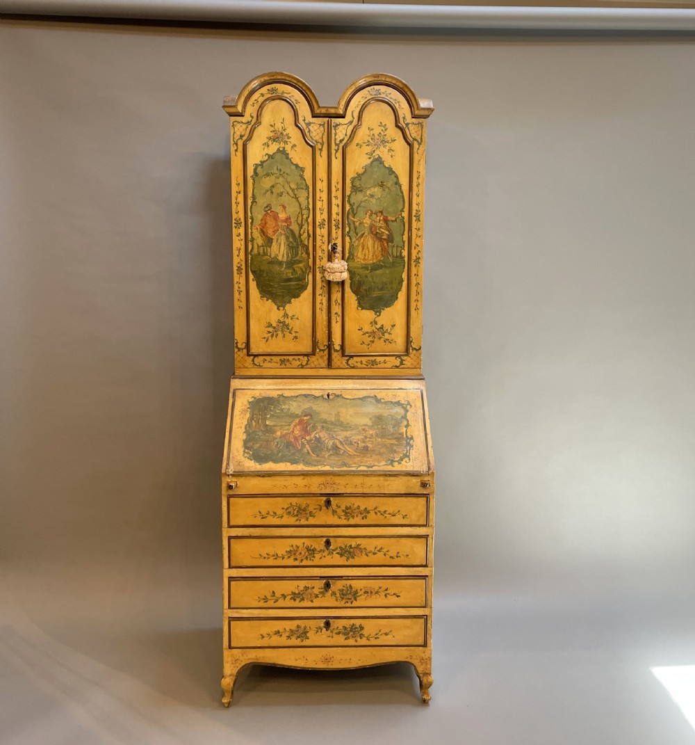 C18th Vernis Martin Style Bureau-Bookcase View IV