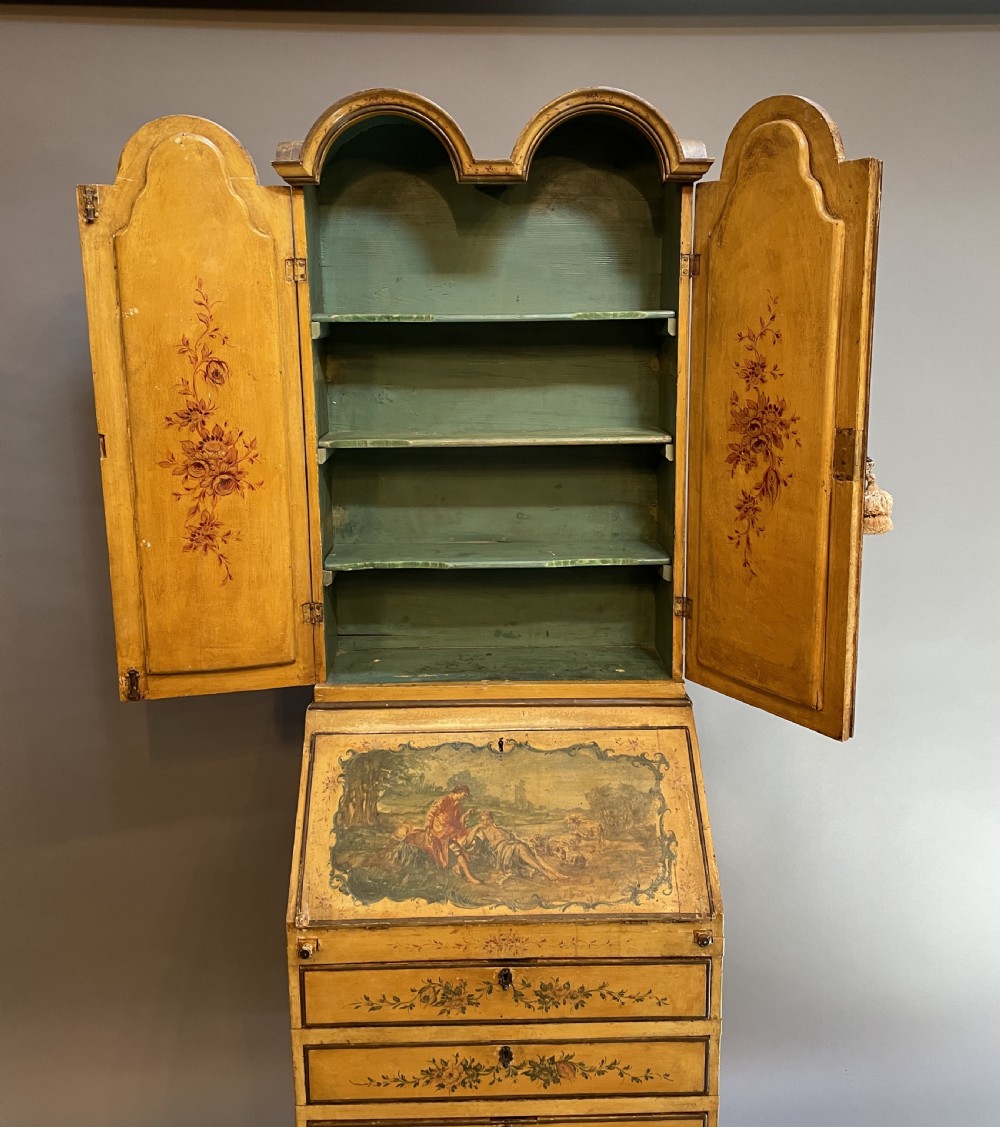 C18th Vernis Martin Style Bureau-Bookcase View V