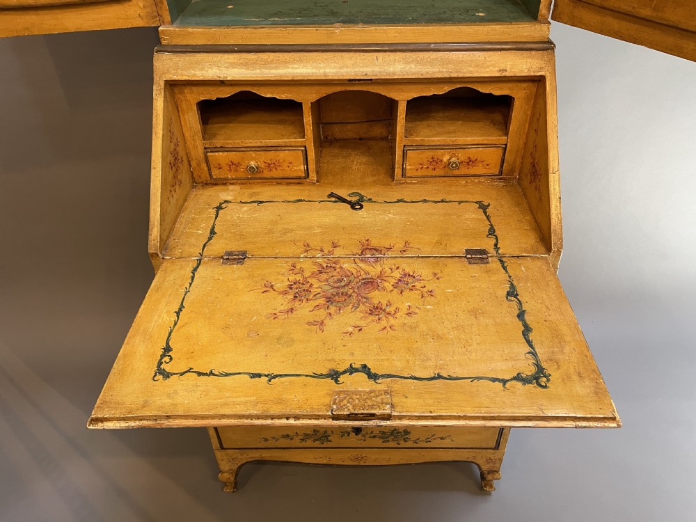 C18th Vernis Martin Style Bureau-Bookcase View VI