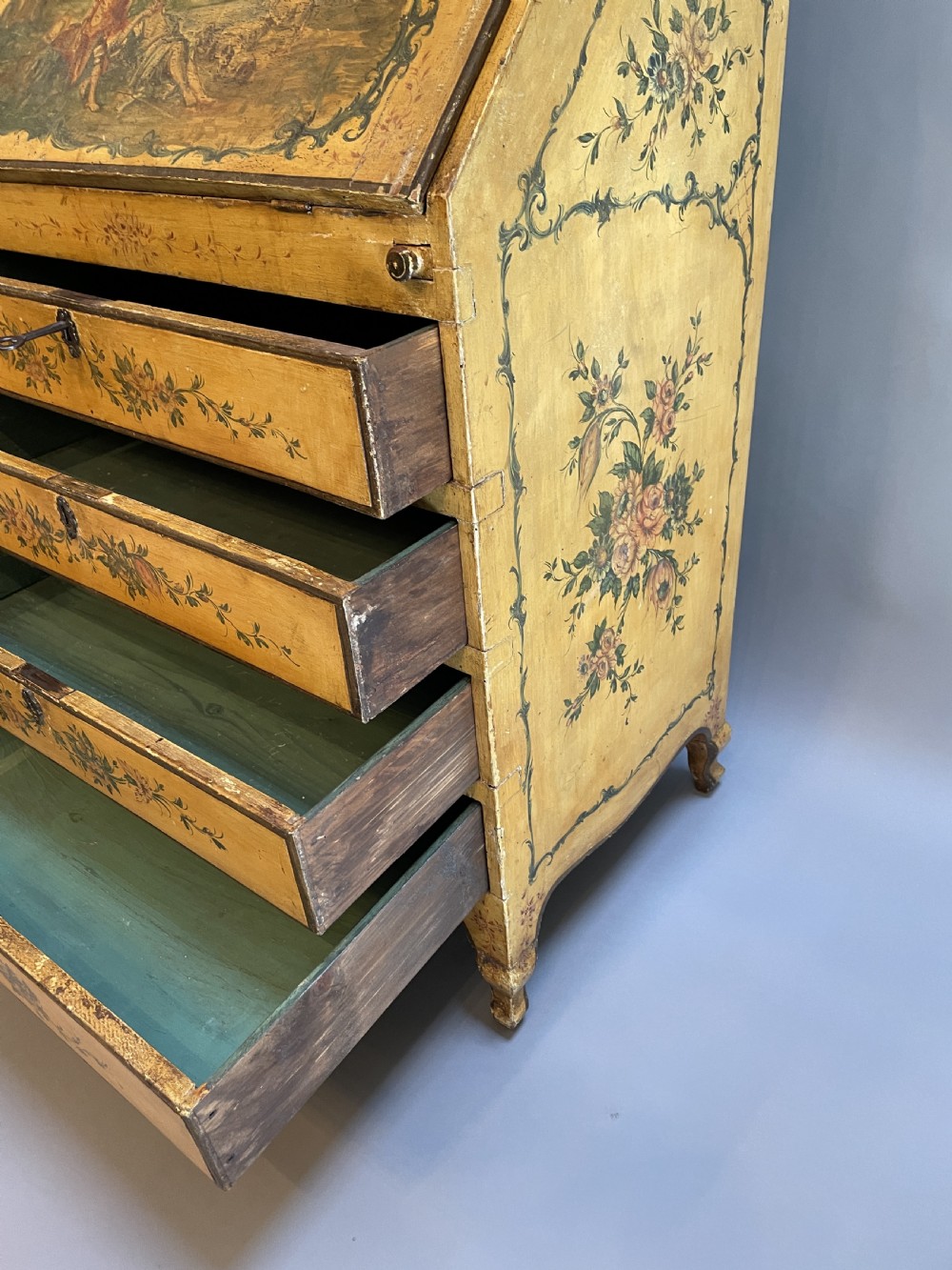 C18th Vernis Martin Style Bureau-Bookcase View VIII