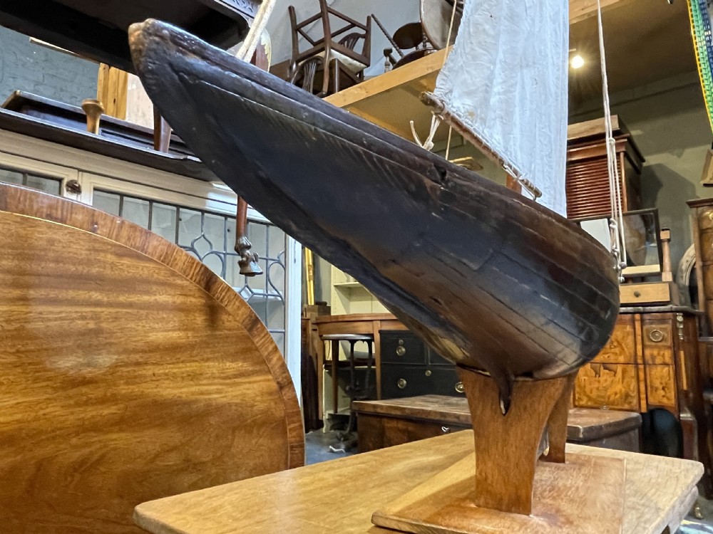 vintage mahogany pond yacht View IX