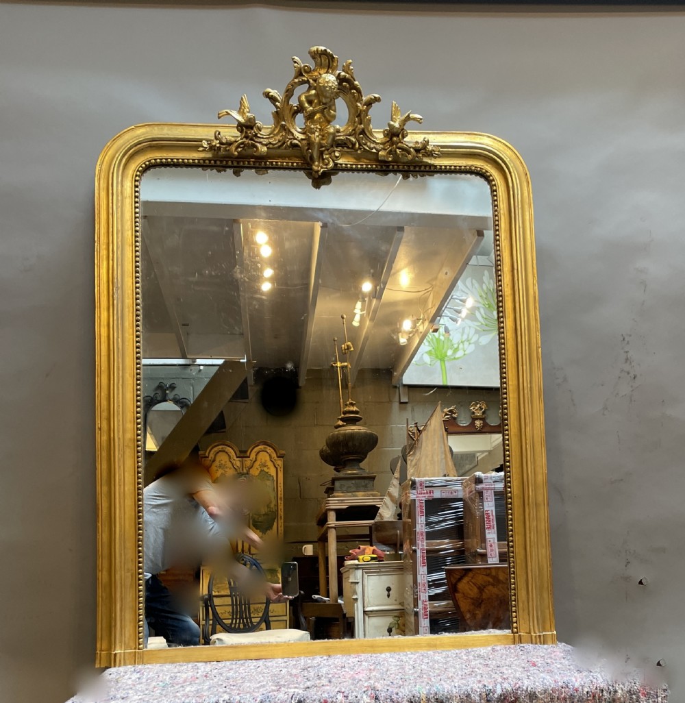 French gilt overmantle mirror View V