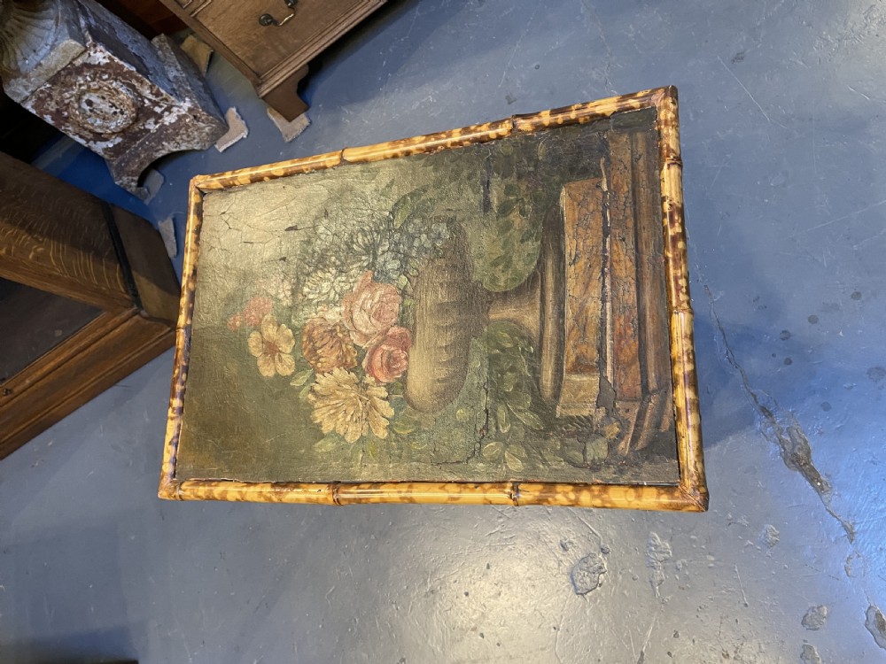 Victorian bamboo side table View VII