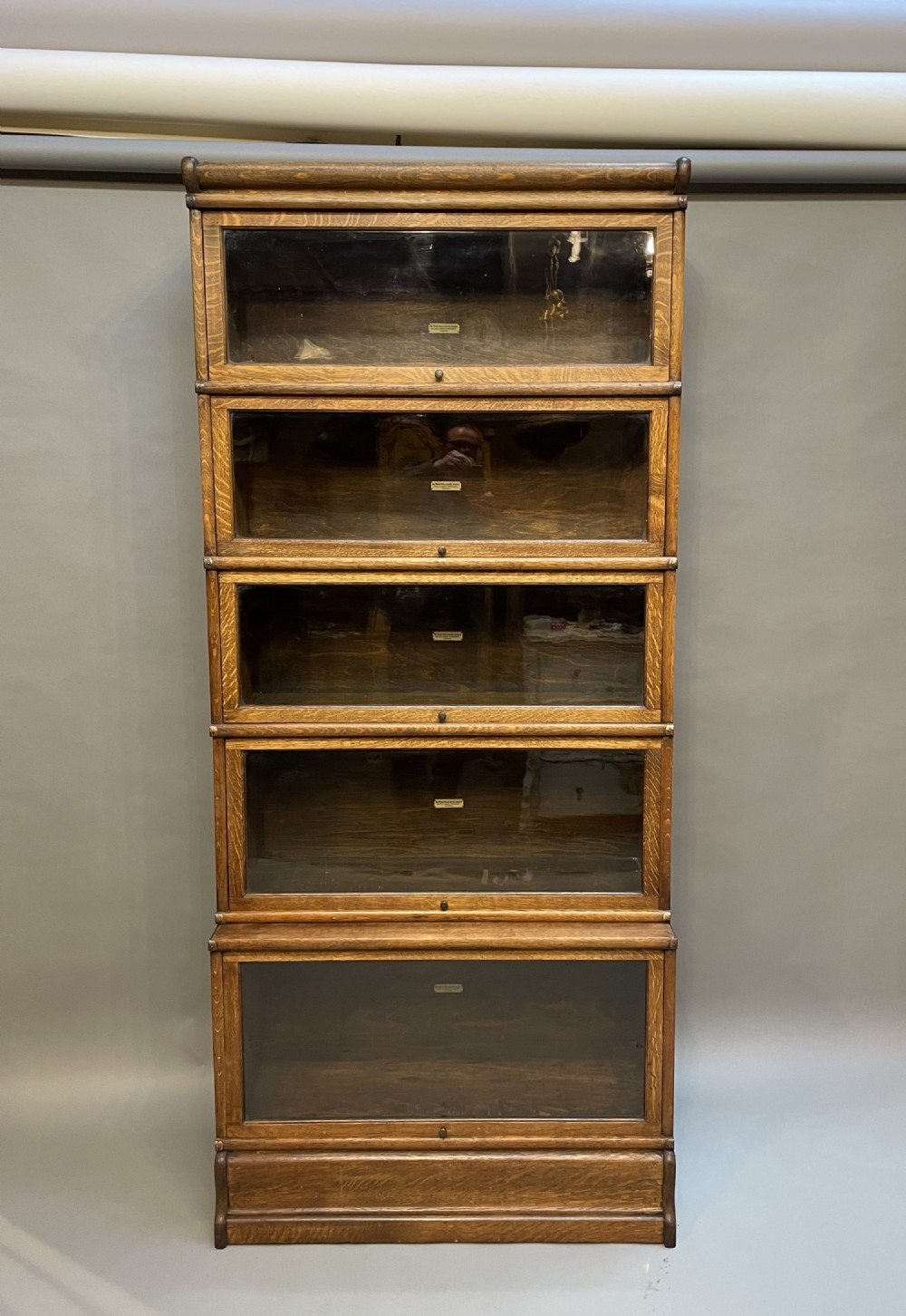 Globe wernicke bookcase of 5 large sections View V