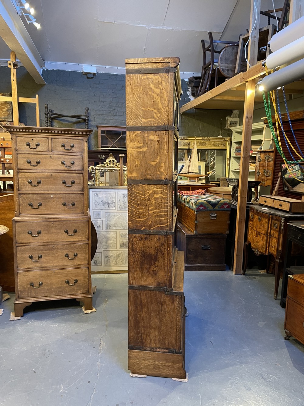 Globe wernicke bookcase of 5 large sections View IX