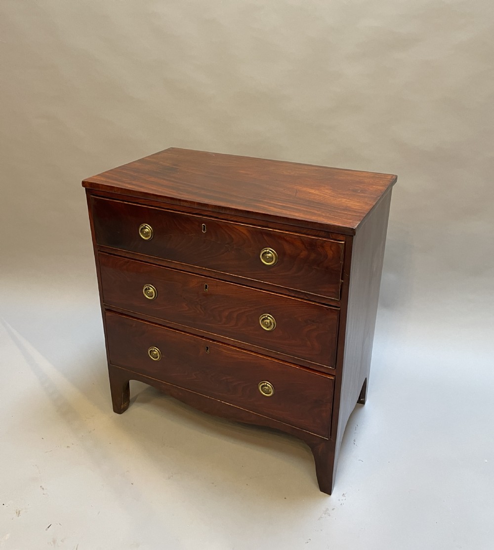 George III Mahogany Small Chest Of Drawers
