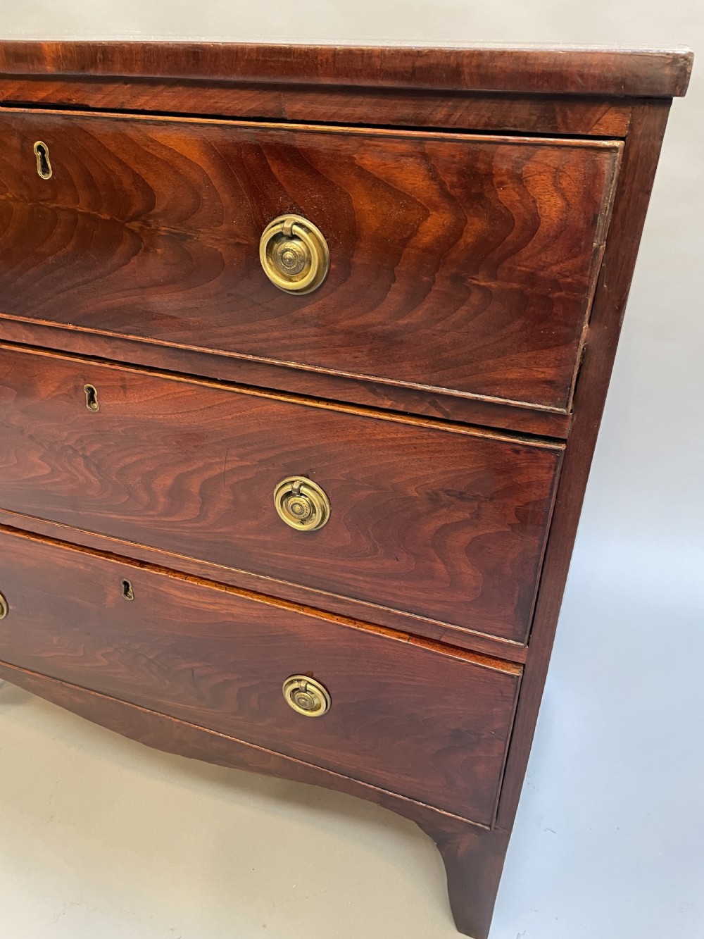George III Mahogany Small Chest Of Drawers View VII