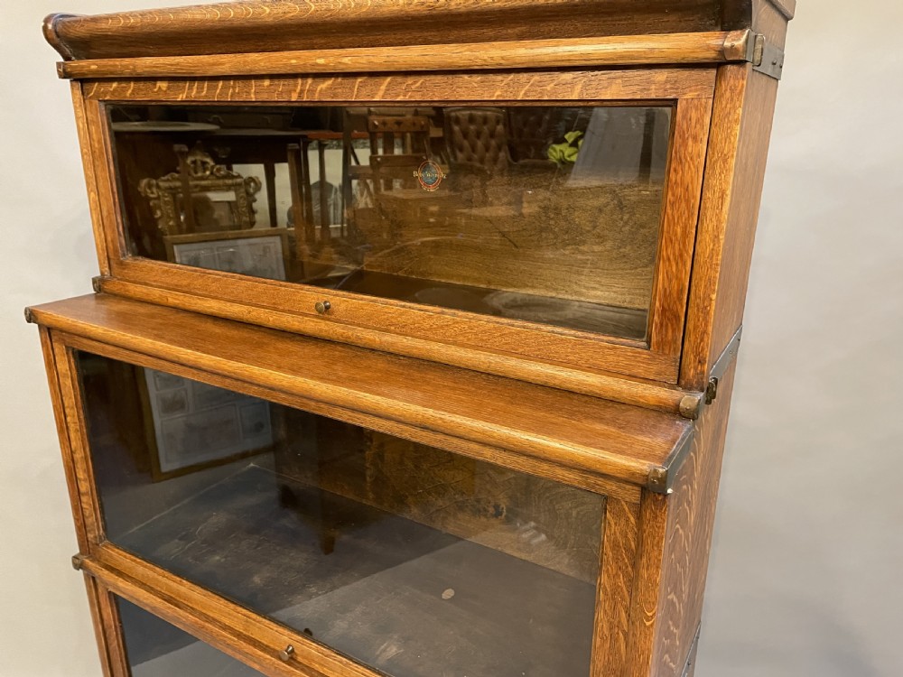 Globe Wernicke Bookcase Of 4 Large Sections View III