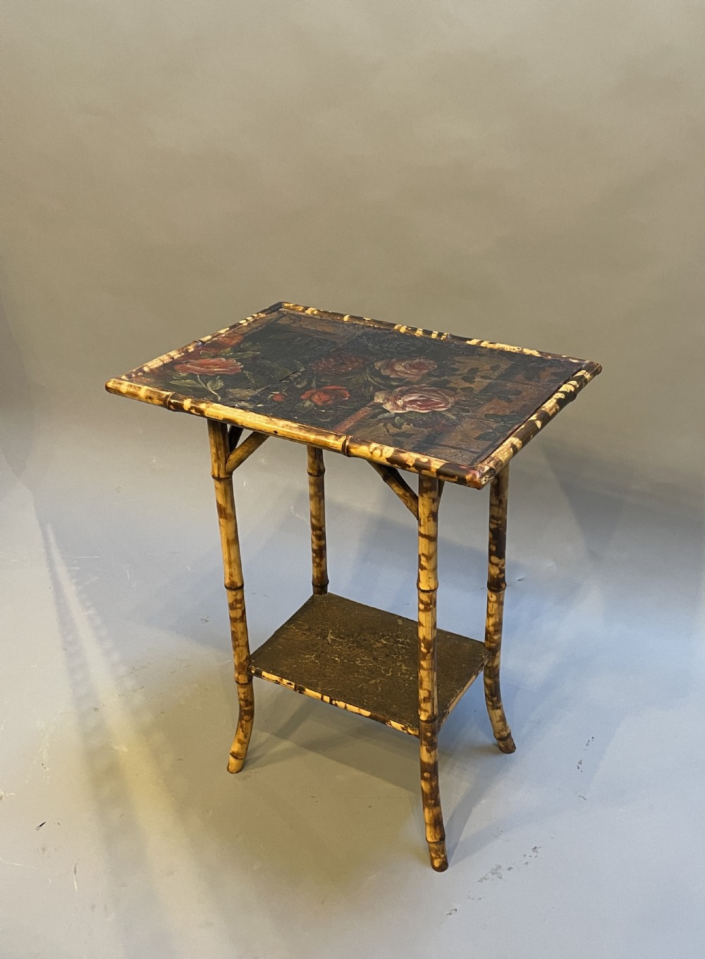 Victorian Bamboo And Painted Table