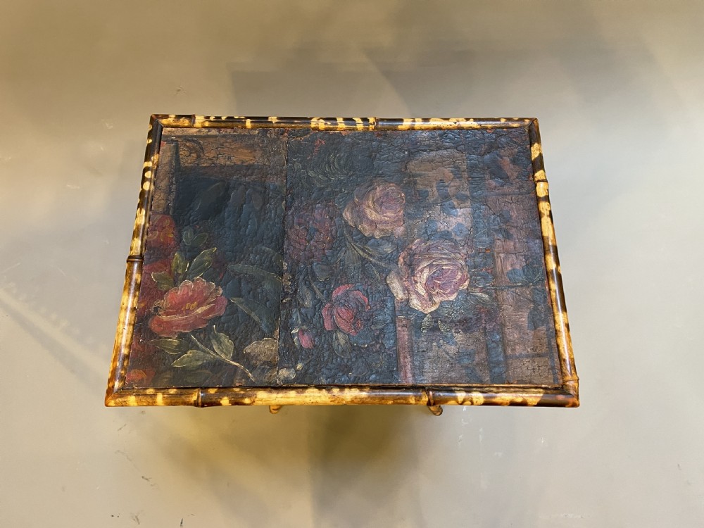 Victorian Bamboo And Painted Table View II