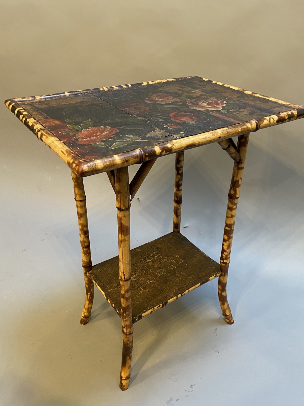 Victorian Bamboo And Painted Table View IV