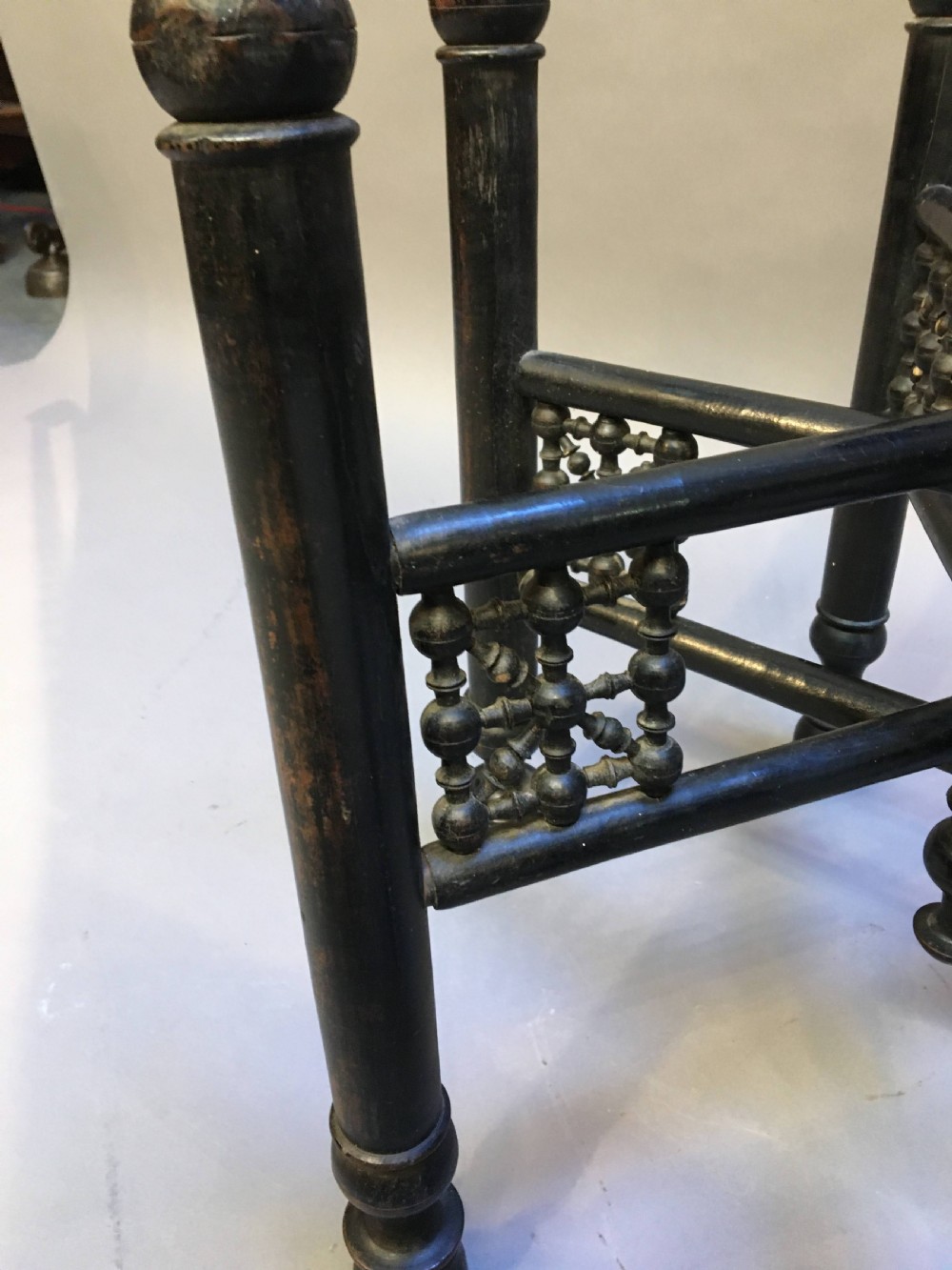 Indian Brass Tray Table View VII
