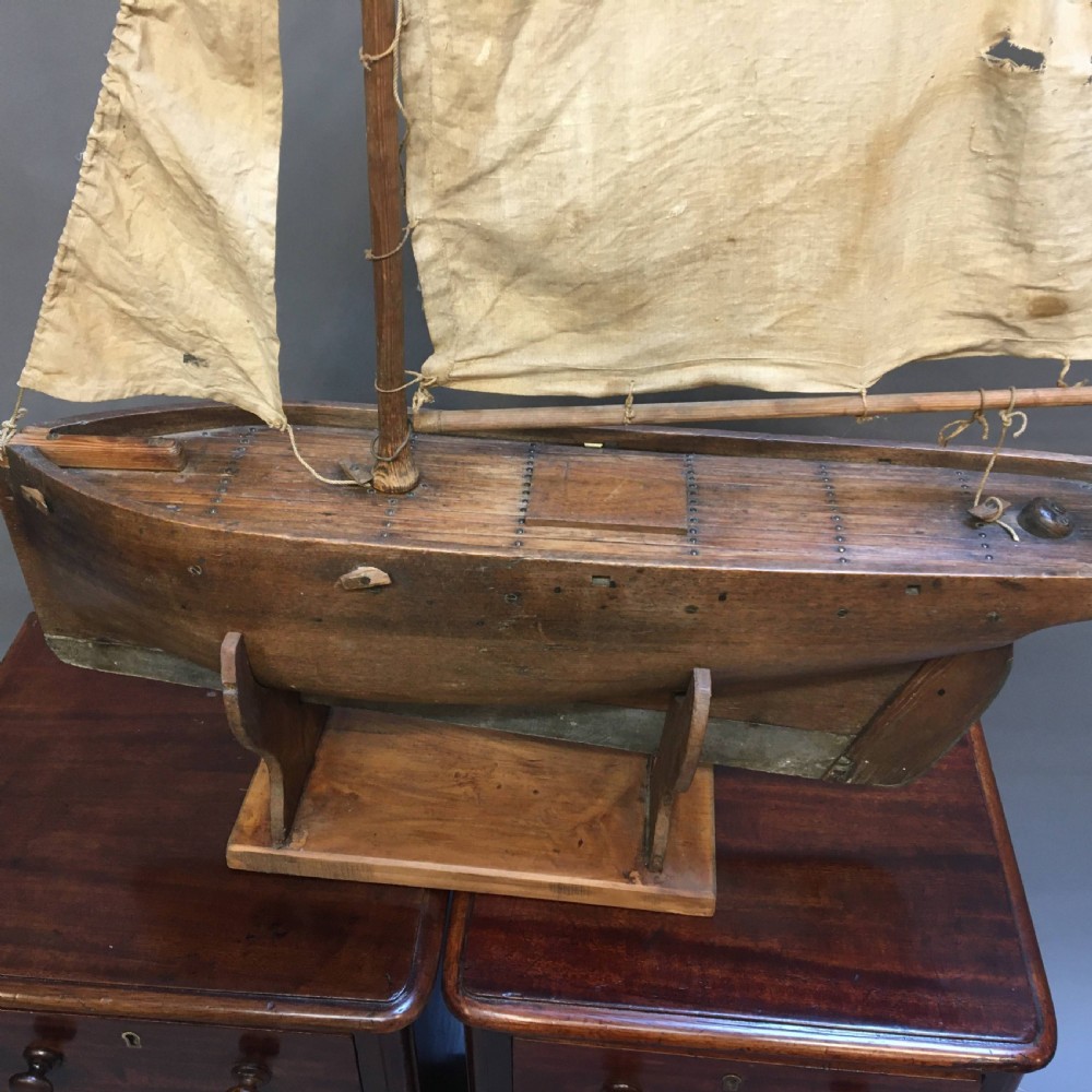 C19th mahogany pond yacht View II
