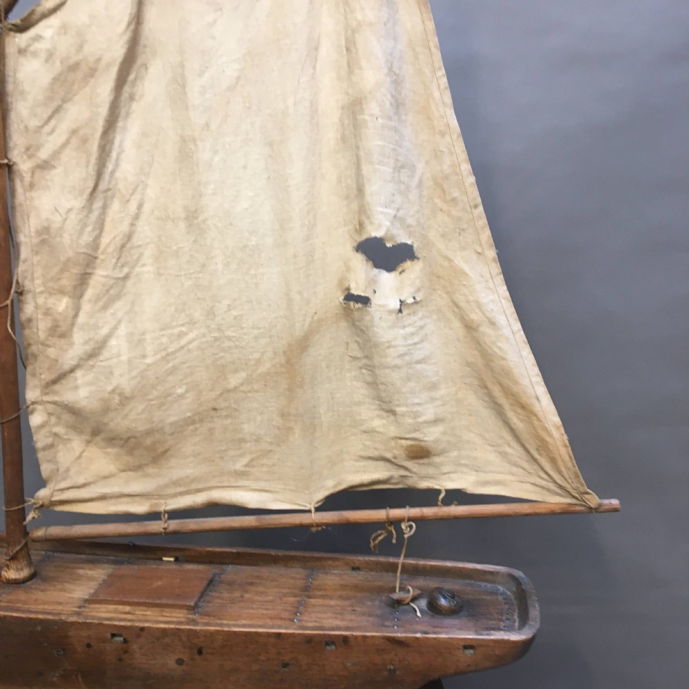 C19th mahogany pond yacht View III