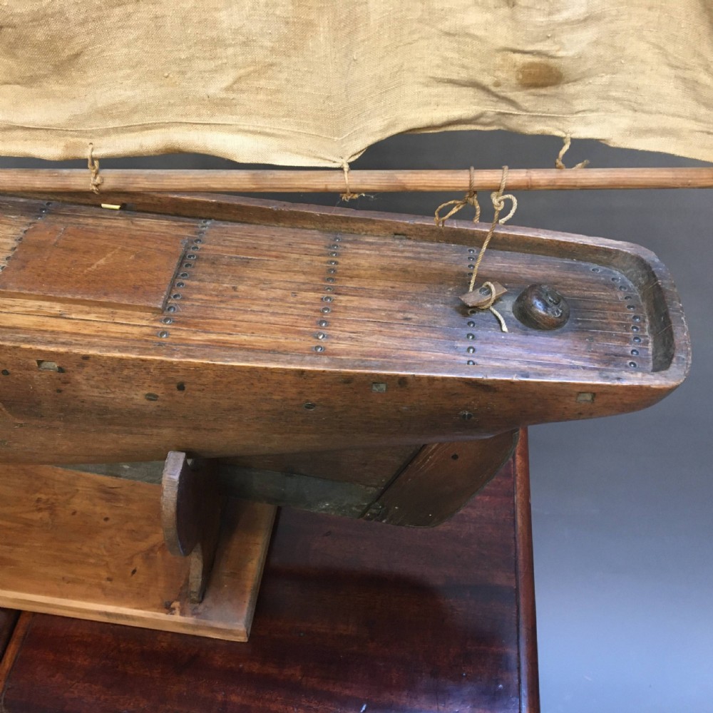 C19th mahogany pond yacht View IV