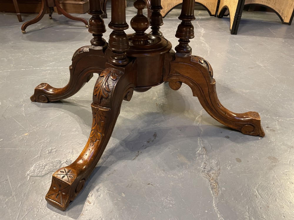 Victorian Walnut Coffee Table View VI