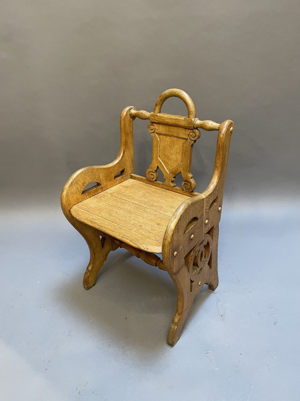 Victorian Oak Hall Chair