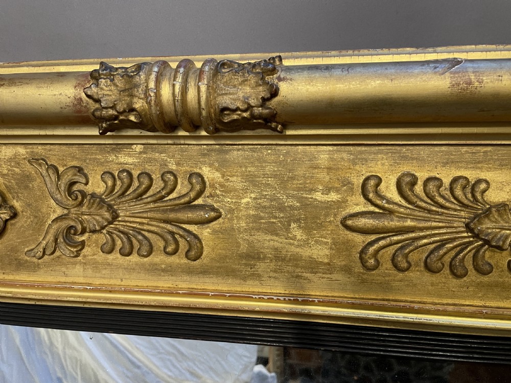 Large Regency Gilt Overmantle Mirror View IV
