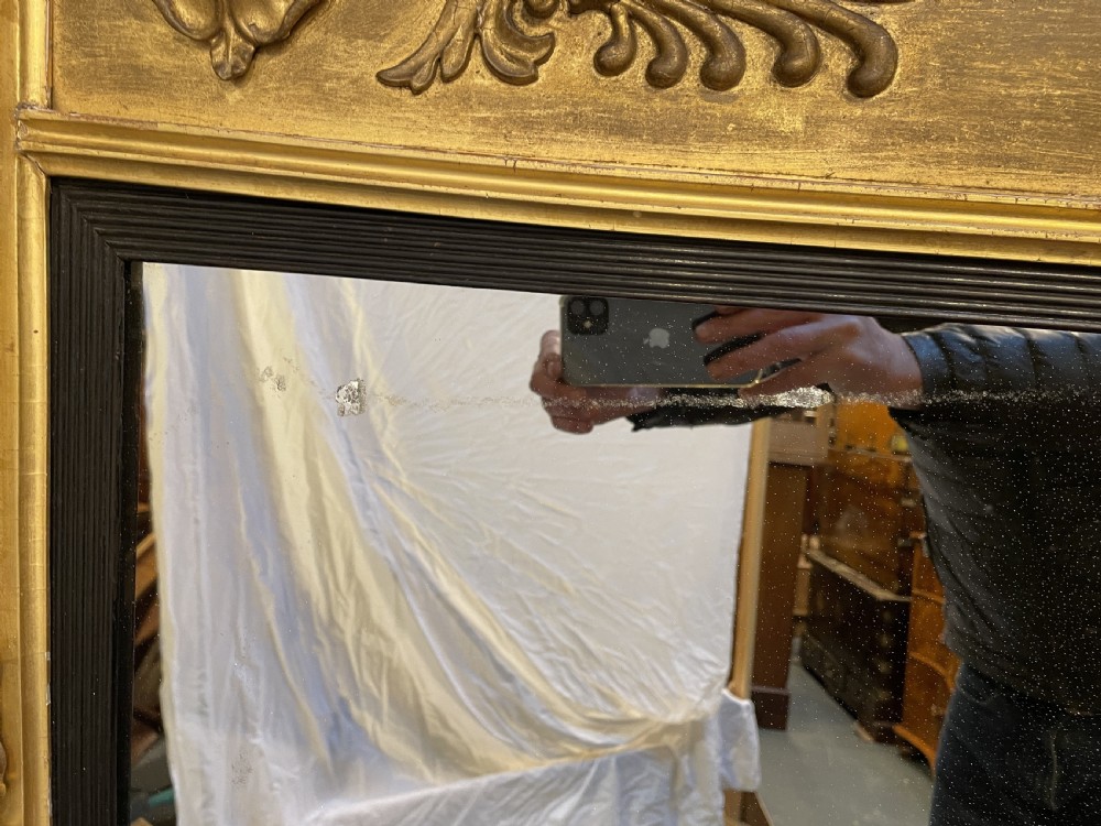 Large Regency Gilt Overmantle Mirror View V