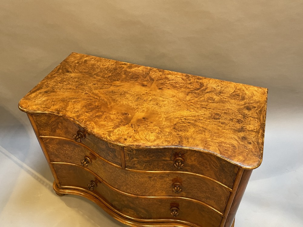 Victorian Burr Walnut Chest Of Drawers View III