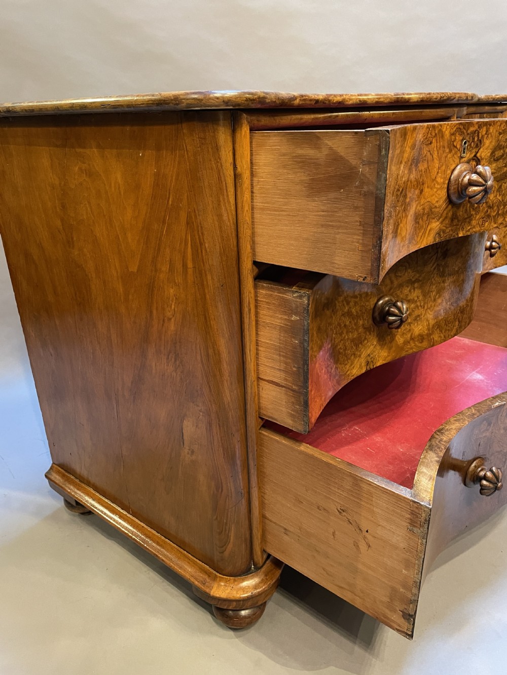 Victorian Burr Walnut Chest Of Drawers View VIII