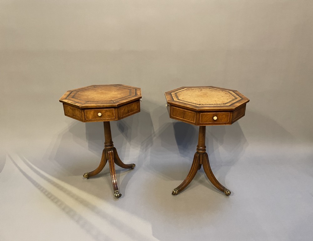 Pair Georgian Revival Occasional Tables