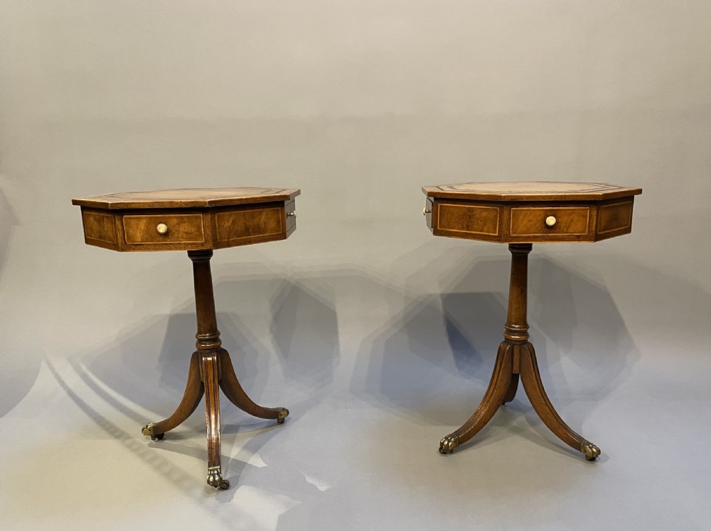 Pair Georgian Revival Occasional Tables View VI