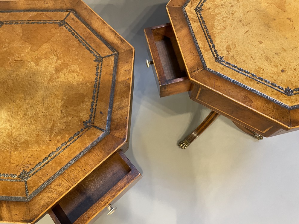 Pair Georgian Revival Occasional Tables View VII