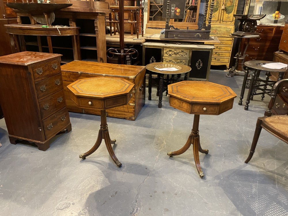 Pair Georgian Revival Occasional Tables View VIII
