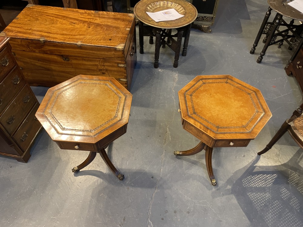 Pair Georgian Revival Occasional Tables View IX