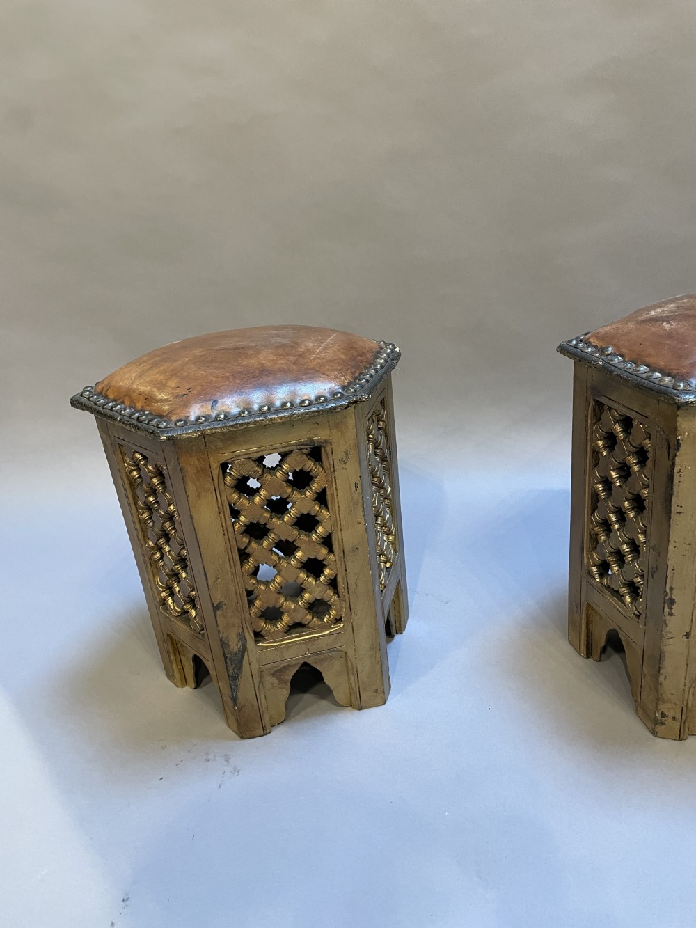 Pair Moroccan stools View III