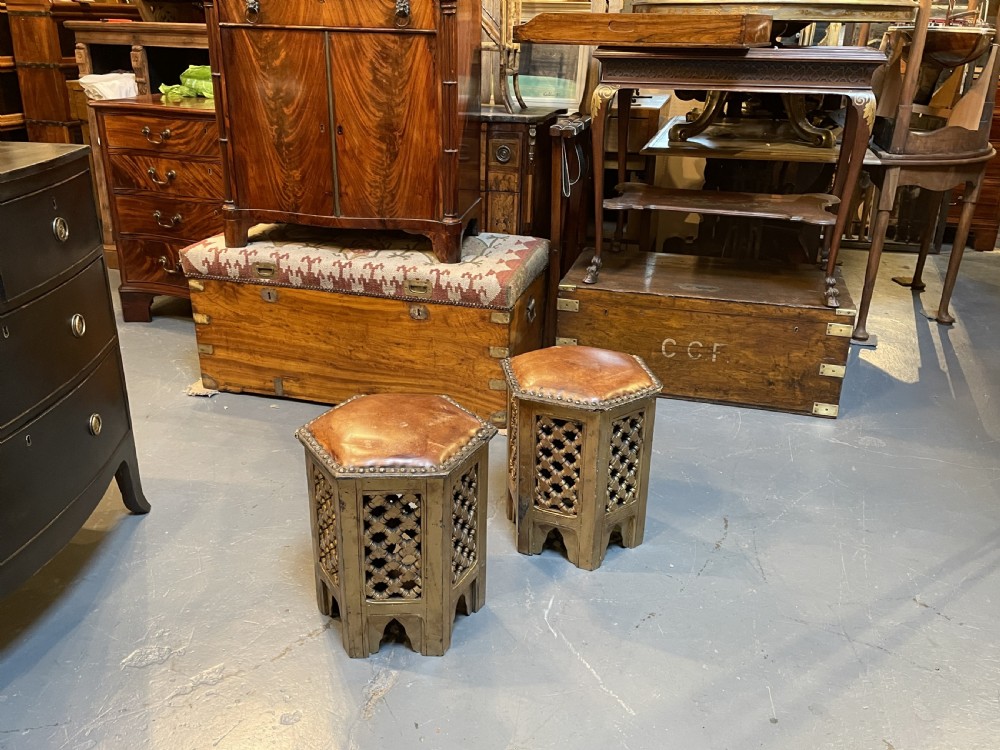 Pair Moroccan stools View IV