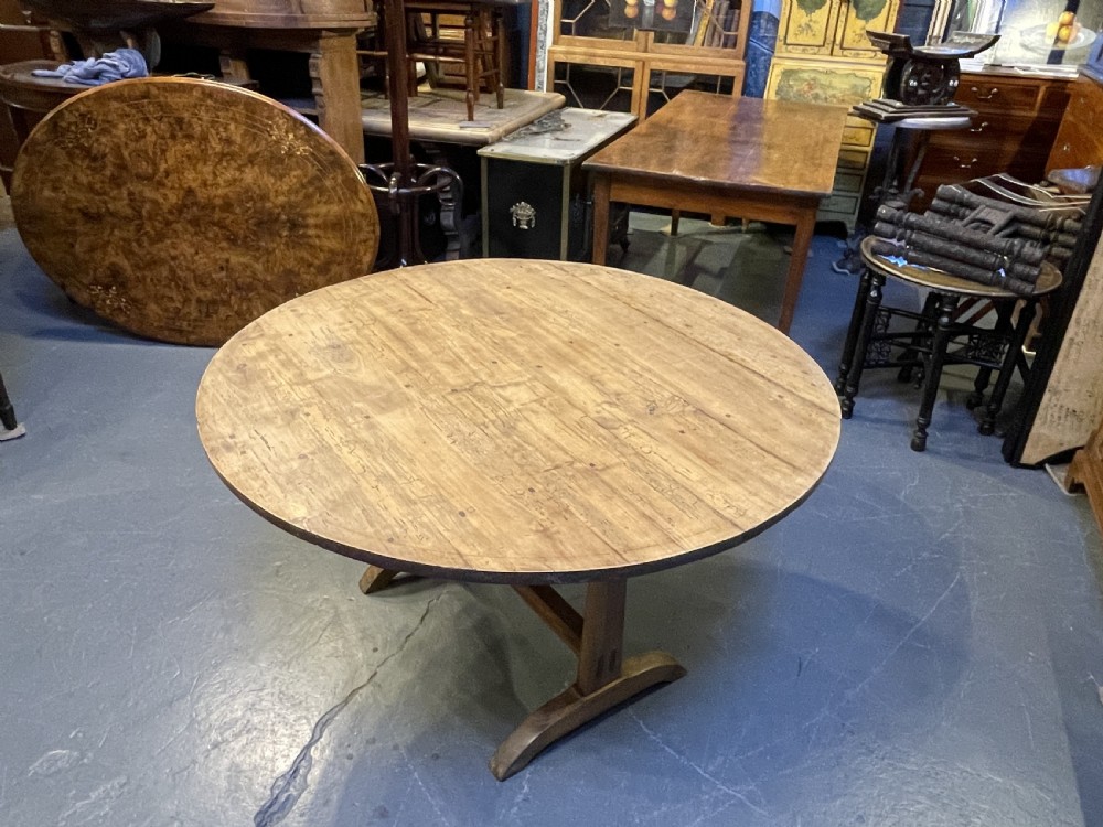 French pine Vendange table View IV