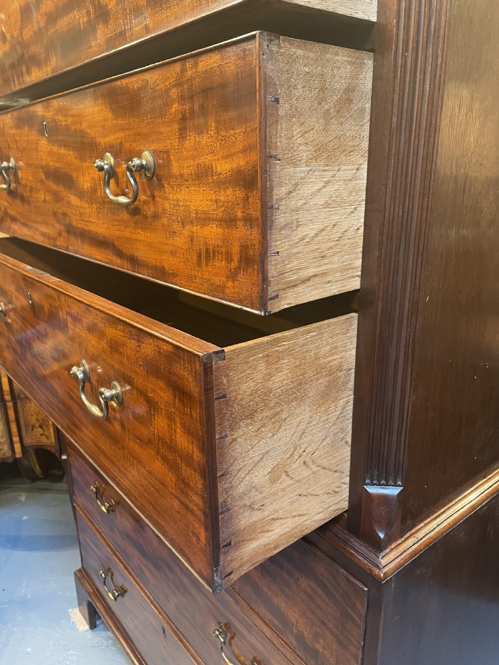 George III Mahogany Tallboy Chest Of Drawers View VIII