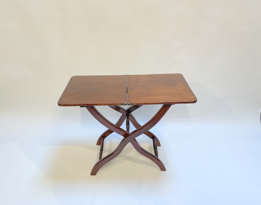 C19th Mahogany Coaching Table View X