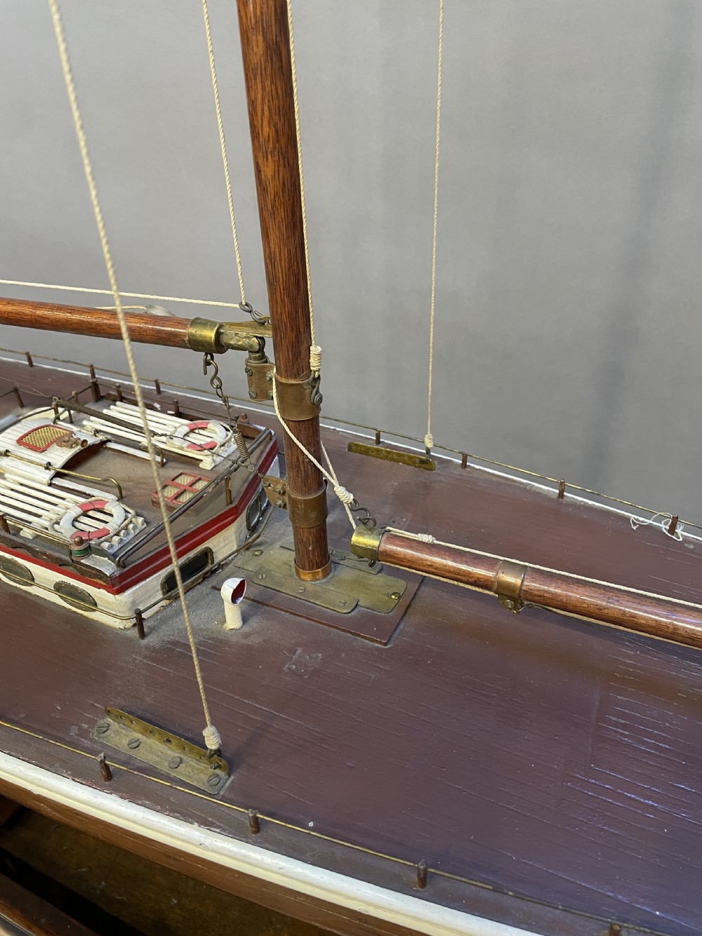 large vintage pond yacht View II