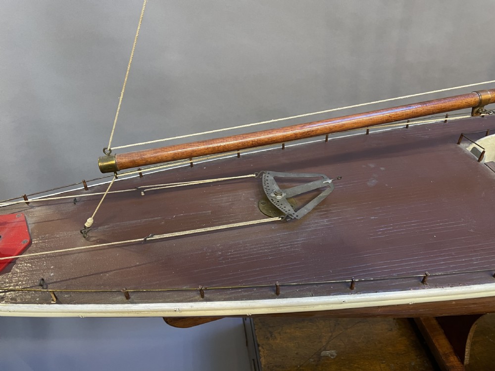 large vintage pond yacht View III