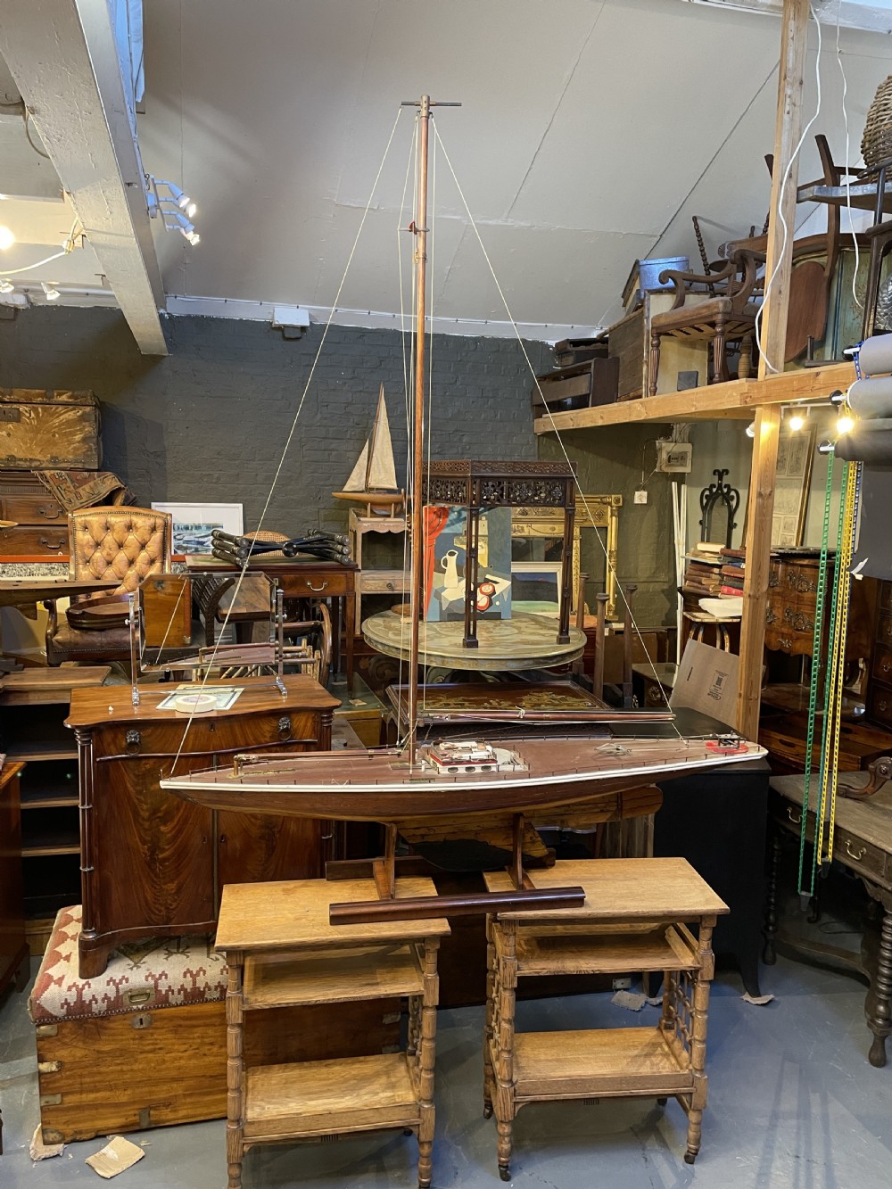 large vintage pond yacht View XII
