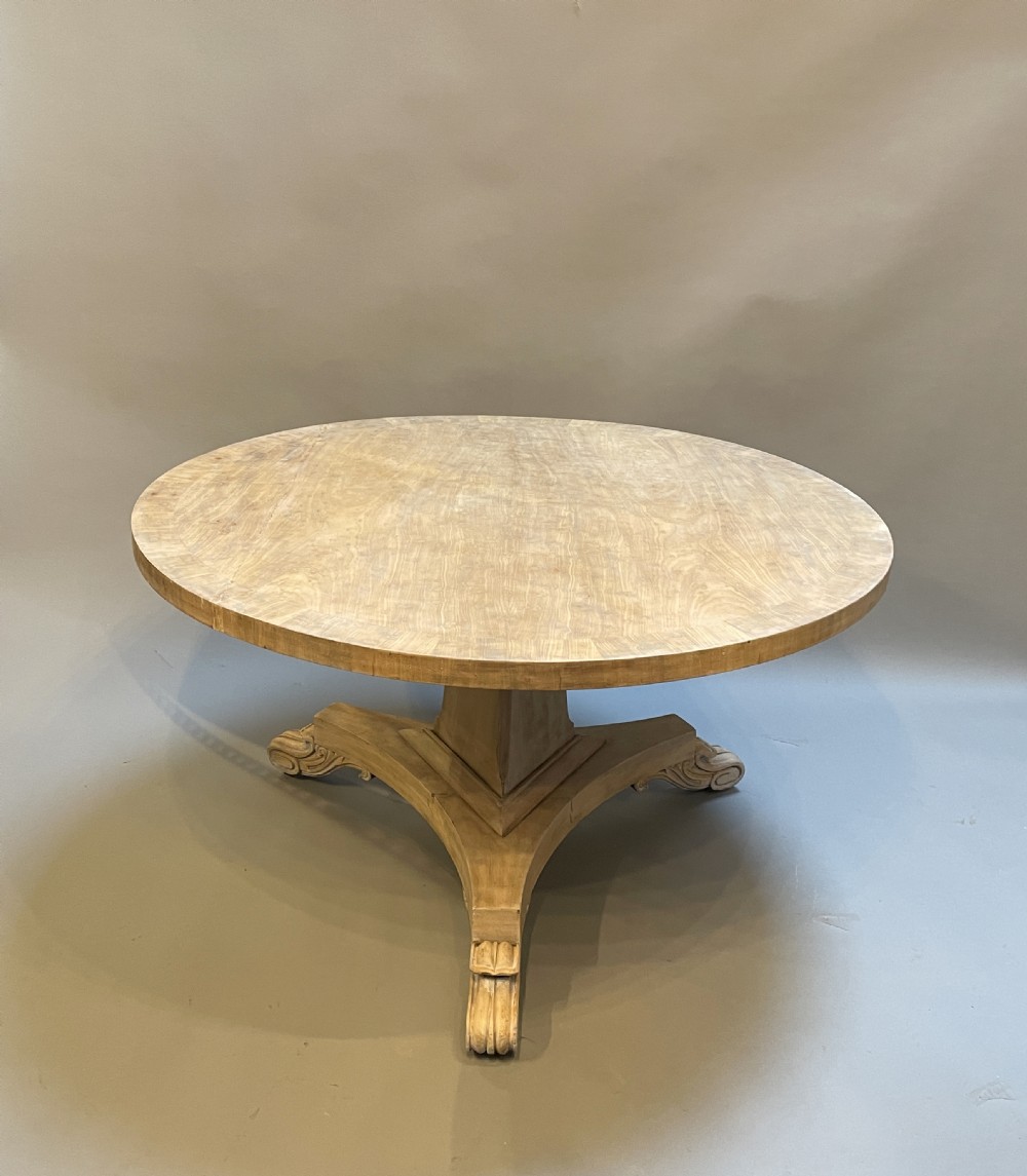 William IV Bleached Mahogany Breakfast Dining Table