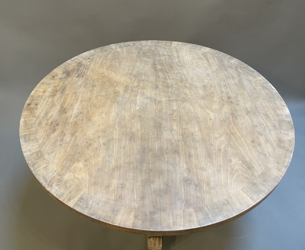 William IV Bleached Mahogany Breakfast Dining Table View II